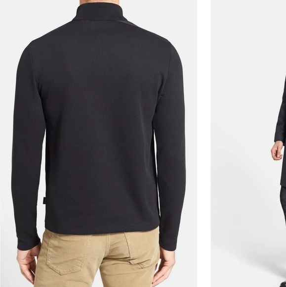 Hugo Boss Persano Quarter Zip Mockneck sweater xl - Picture 3 of 16